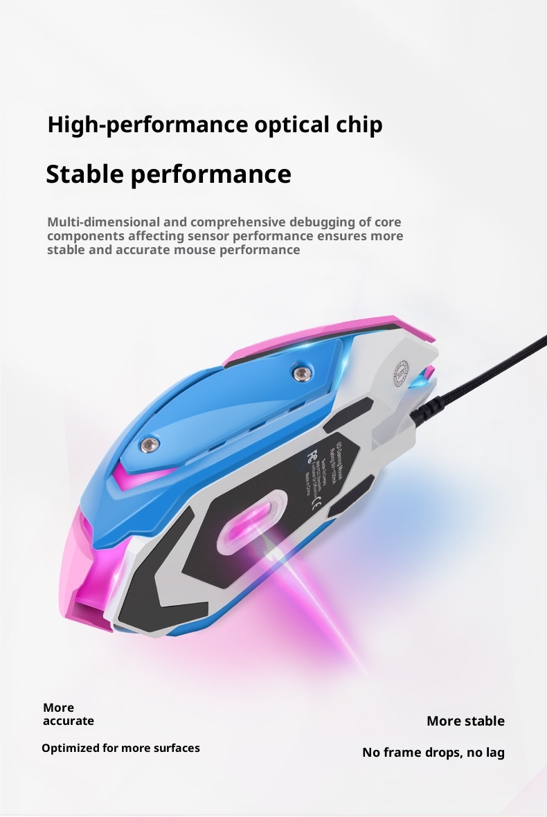 Techglobe Computer Peripheral LOL E-sports PUBG Gaming Accessories USB Mouse_voghion.com