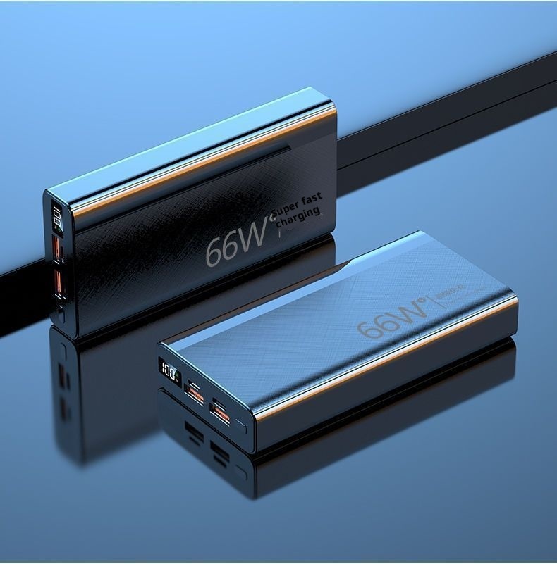 Techglobe 66W Super Fast Charging Ultra Large Capacity Bank 20000mAh 10000mAh Ultra-Sottile Compatto Portatile Alimentatore Mobile_voghion.com