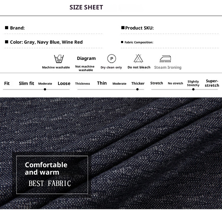 boy Boy Boy And Elderly Fleece-lined Thickened Two-piece Dad's Outfit Base Layer Thermal Clothing Middle-aged Men's Winter_voghion.com