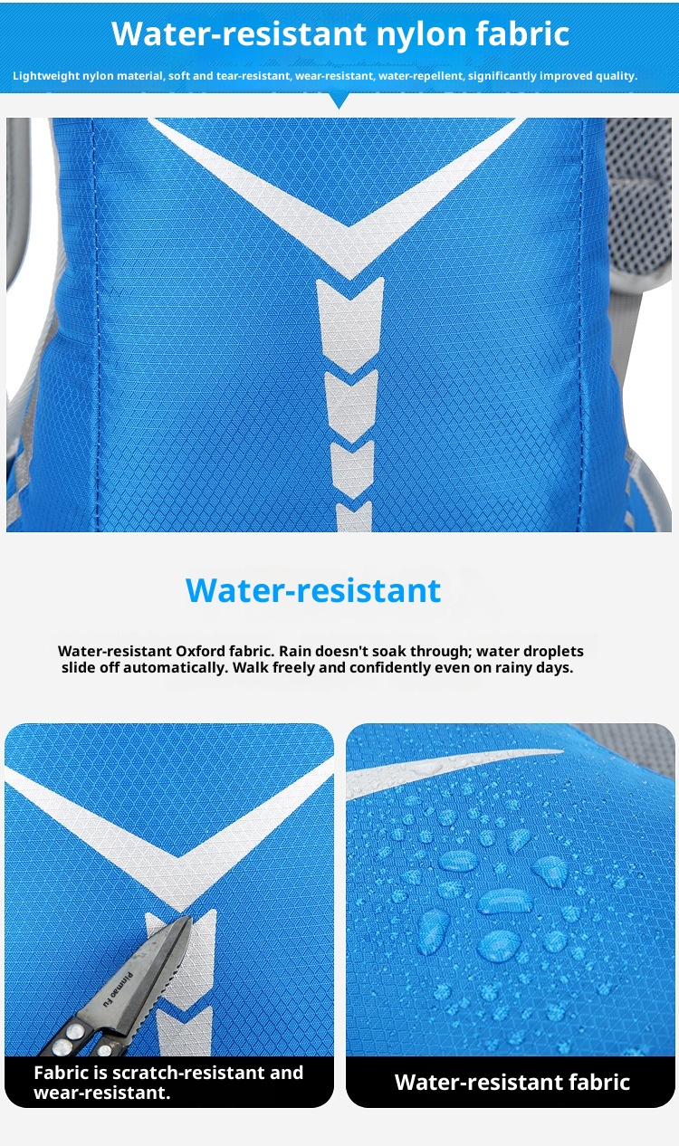 ActiveGo Outdoor Folding Travel Water-Resistant Storage Sports Cycling Large Capacity Reflective Strip Multi-Functional Men's_voghion.com