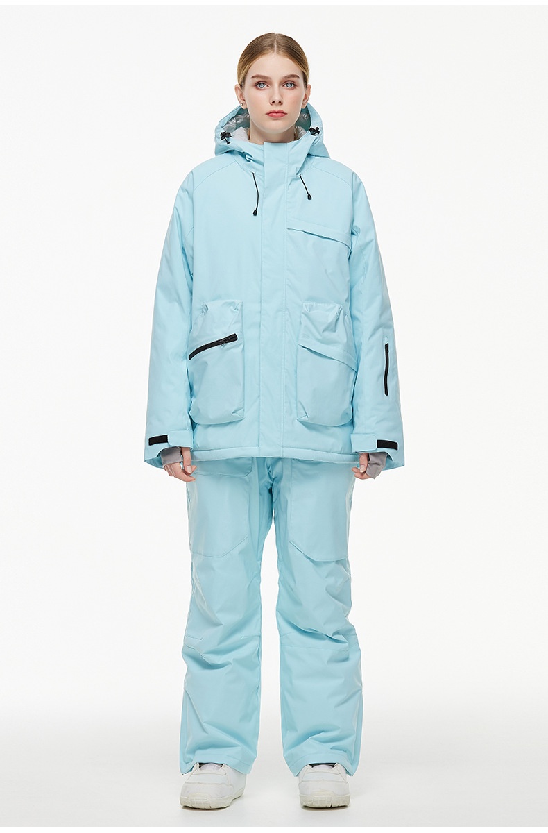 001 Suit Set For Men Women Winter Outdoor Windproof Waterproof Warm Thickened Snowboard And Ski Pants New Model_voghion.com