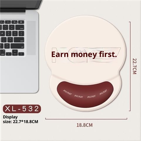 3c Rest Office Text Laptop Silicone Wrist Support Mouse Pad_voghion.com