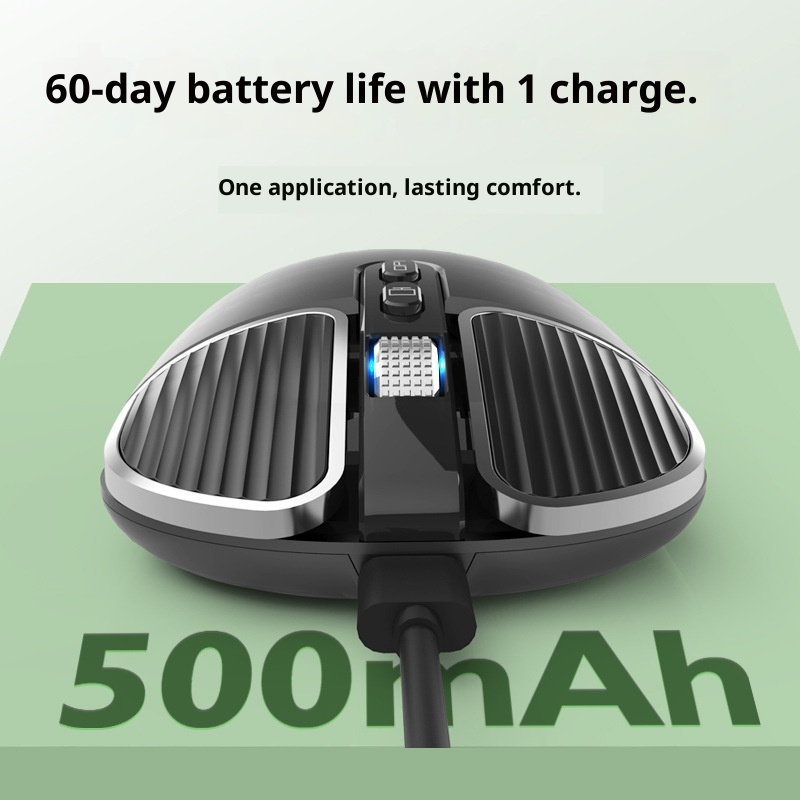 Techglobe Huma M203 Bluetooth Wireless Charging Silent Mouse Dual Mode For Computer Laptop Office Home Use Cross-border_voghion.com