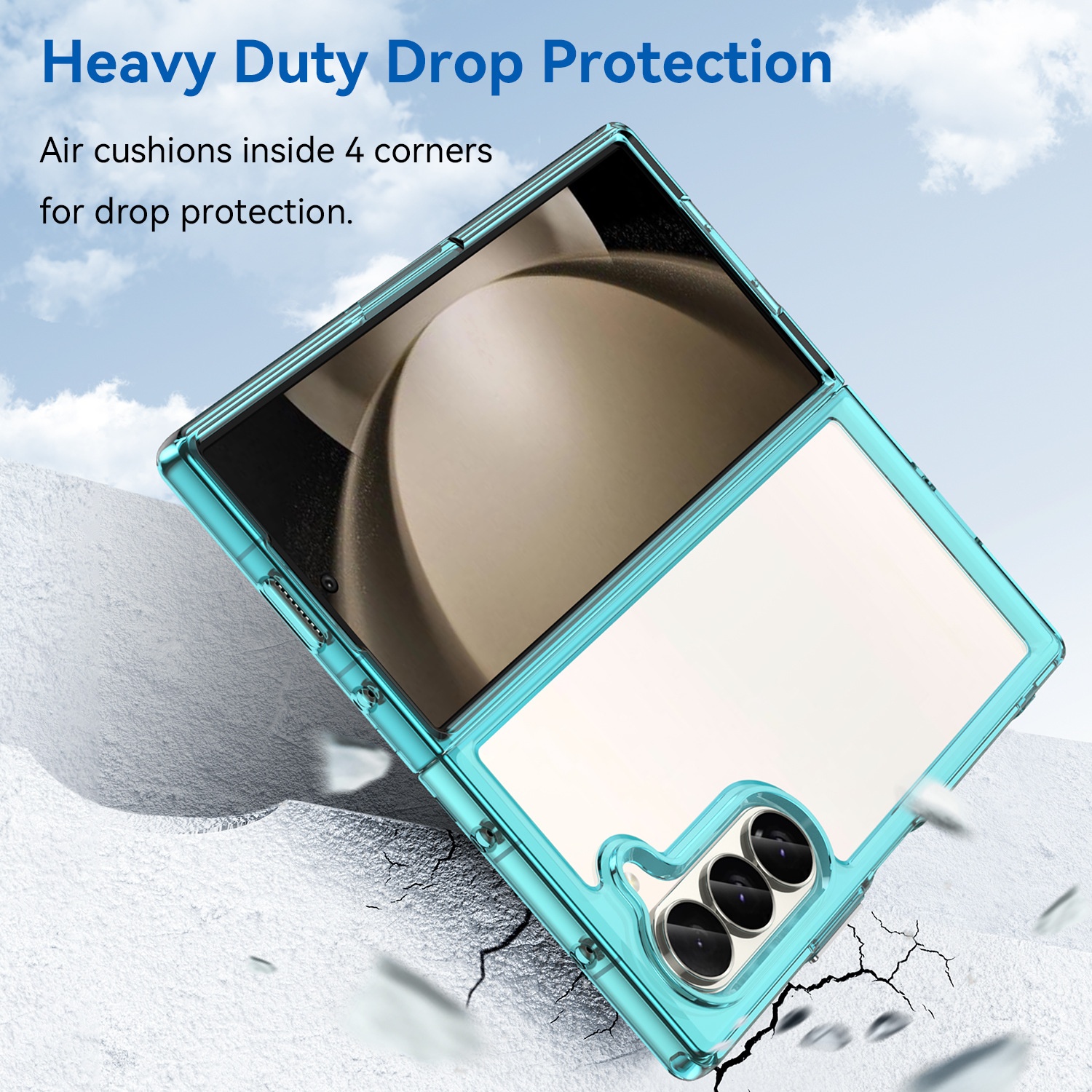 TechGlobe compatibele Flip6 telefoonhoesje Fold6 Samsung Z Fold5 kleurrijke volledige bescherming anti-valhoes_voghion.com