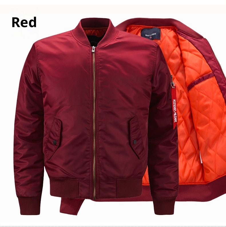 boy Autumn Winter Plus Size Men's Casual Stand Collar Cotton Jacket Loose Fit Sports MA01 Bomber Baseball Shirt Trendy_voghion.com