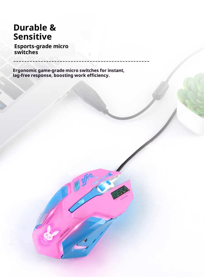 Techglobe Computer Peripheral LOL E-sports PUBG Gaming Accessories USB Mouse_voghion.com