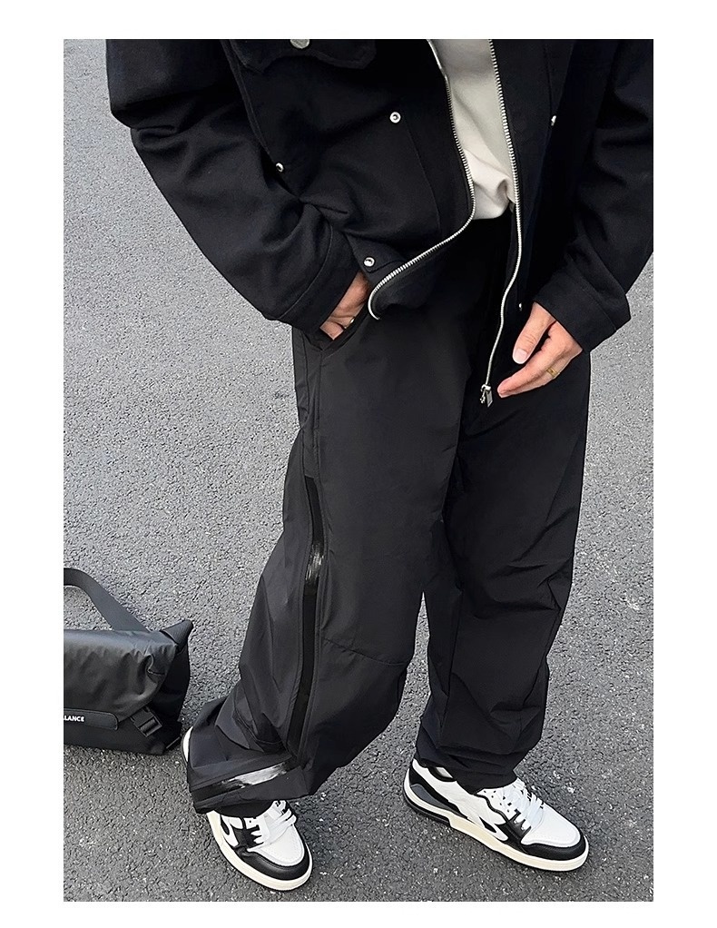 Calça Cargo Masculina 001, Estilo Paraquedista, Moderna, Esportiva, Corta-Vento, para Caminhadas, Casual, Primavera, Esqui_voghion.com