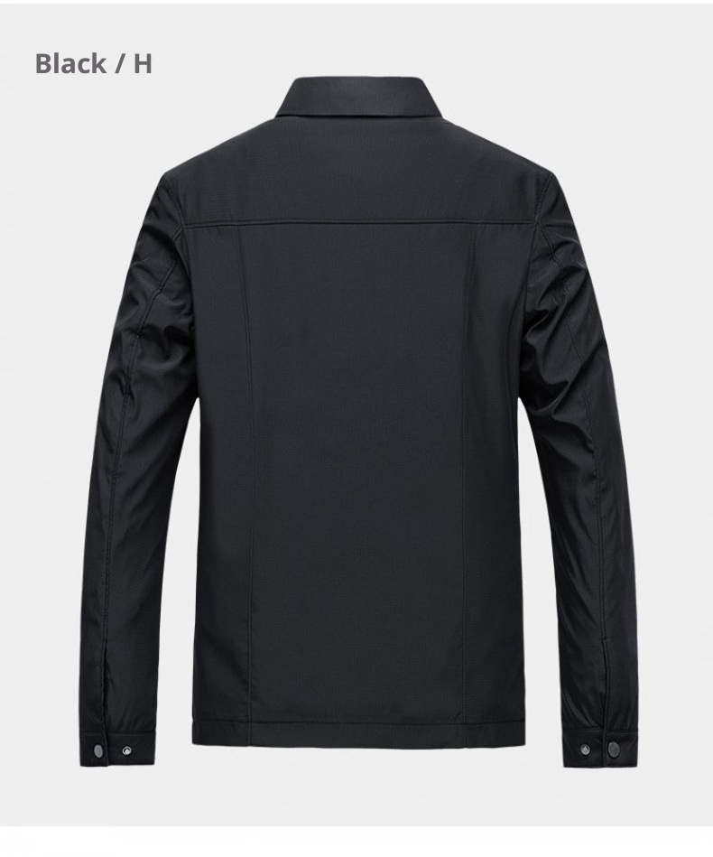 QFV507045555501<2 QFV507045555501<2 Giacca casual da uomo con colletto alto per giovani uomini di mezza età, cappotto alla moda spesso primaverile e autunnale_voghion.com