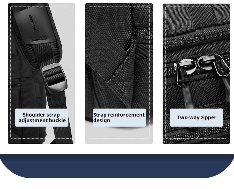 Zaino tattico impermeabile e resistente all'usura per laptop da uomo ActiveGo Ozuko, borsa da viaggio per pendolarismo, grande capacità, per escursioni all'aperto_voghion.com