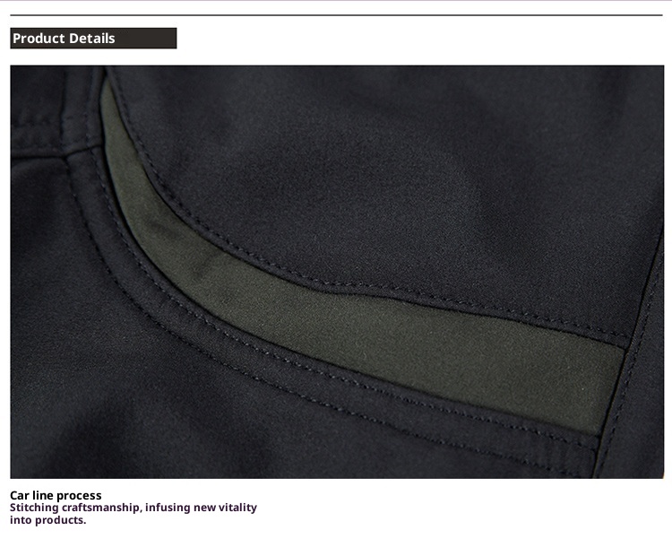 001 New Couple Soft Shell Men And Women Fleece Lined Thickened Plus Size Windproof Waterproof Outdoor Hiking Cycling Pants_voghion.com