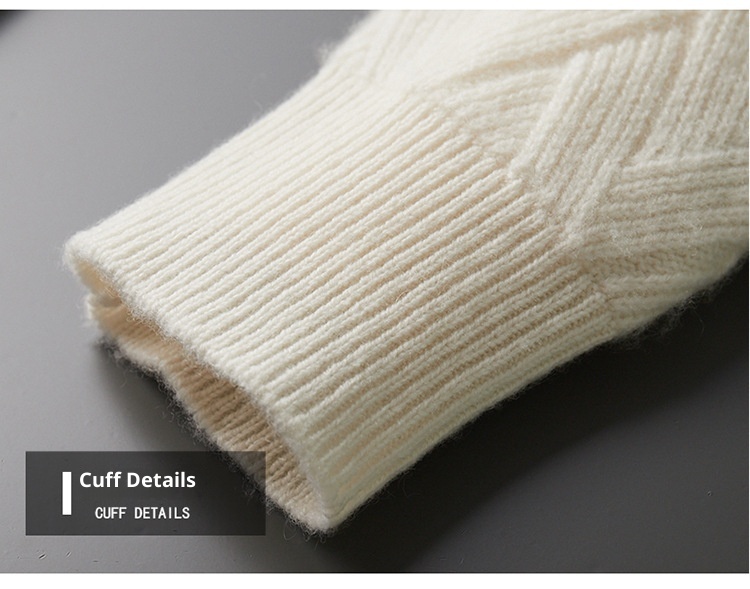 Boy Boy Boy 24 Herbst Winter Neue Wolle Herren Lockerer, lässiger, dicker, warmer Strickpullover aus Kaschmirbasis Herren_voghion.com