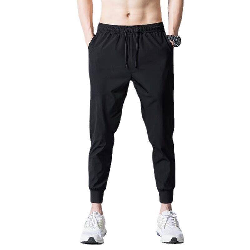 boy Thin Jogger Long Pants Men's Korean Style Slim Fit Ankle-Length Casual Spring And Autumn Youth Sports Sweatpants_voghion.com