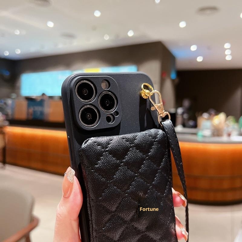 TechGlobe Camellia Suitable For OPPO Reno10pro+ Coin Card Holder Phone Case A1PRO Fashion A93S Crossbody New Model_voghion.com