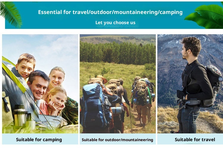 ActiveGo Men's New Lightweight Large Capacity Bag Waterproof Outdoor Multifunctional Travel Hiking Camping Backpack_voghion.com