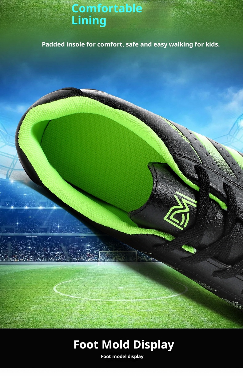 ShoeGlobe Soccer Primary School Studts, TF Short Cleats, Youth Competition Training Shoes, Boys' Football Shoes For Older_voghion.com