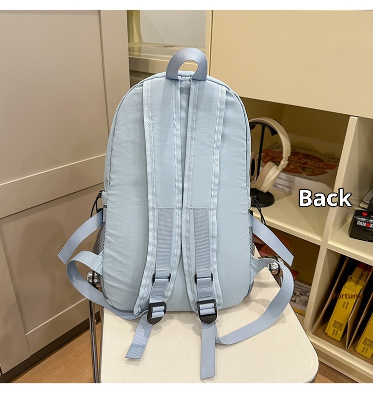 ActiveGo Color-Block Lightweight Backpack Women, Large Capacity Sports Outdoor Hiking Backpack, Trendy Drawstring School Bag For_voghion.com