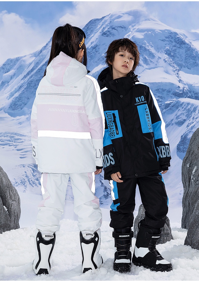 001 Pantaloni da sci e da neve con risvolto, spessi, impermeabili, caldi e antivento, per bambini e bambine, invernali_voghion.com