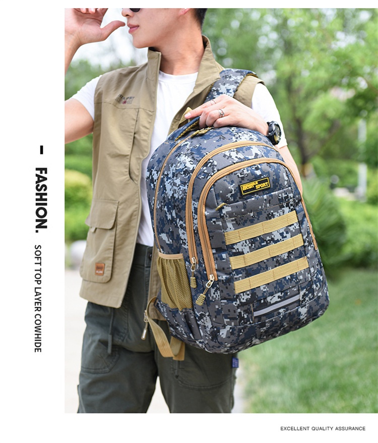 ActiveGo Hiking Casual Backpack For Men, Large Capacity, Lightweight Camouflage Sports Climbing Backpack, Outdoor Camping_voghion.com