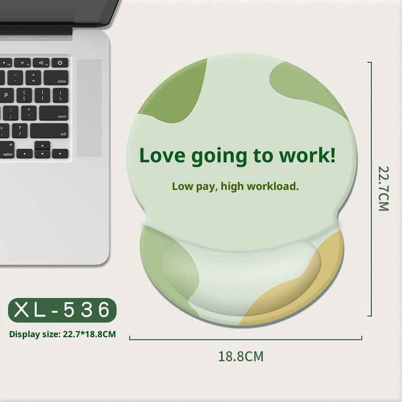 3c Rest Office Text Laptop Silicone Wrist Support Mouse Pad_voghion.com