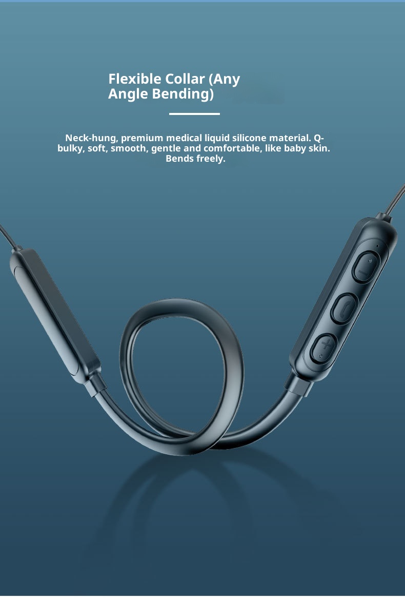 Nuovi auricolari sportivi universali 5.0 con cancellazione del rumore, con archetto da collo Bluetooth wireless e microfono, in vendita direttamente dalla fabbrica_voghion.com