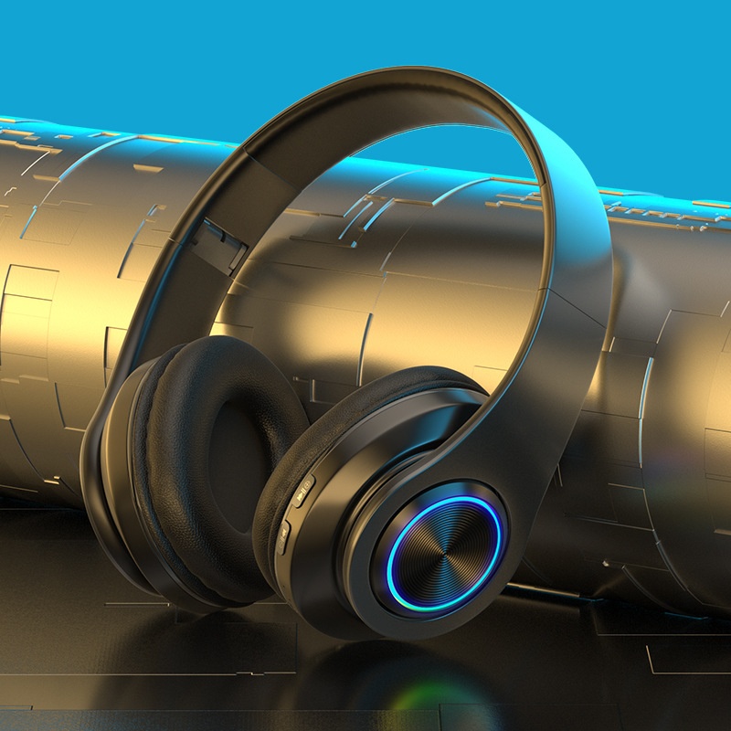 3c Cross-border Hot-Seller Bluetooth-Kopfhörer mit Beleuchtung, Over-Ear, kräftigem Bass, kabellos, ideal für Sport und Gaming – das perfekte Geschenk!_voghion.com