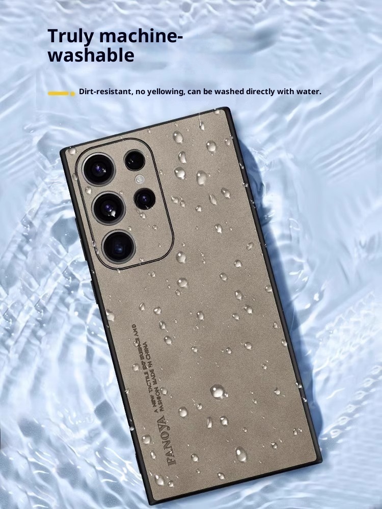 TechGlobe Suitable For Samsung S25 Phone Case New Sheepskin S24/S23 Ultra Ultra-thin Shockproof Protective Cover_voghion.com