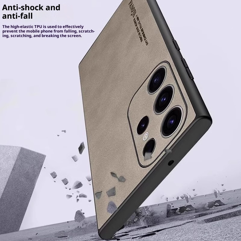 TechGlobe Suitable For Samsung S25 Phone Case New Sheepskin S24/S23 Ultra Ultra-thin Shockproof Protective Cover_voghion.com