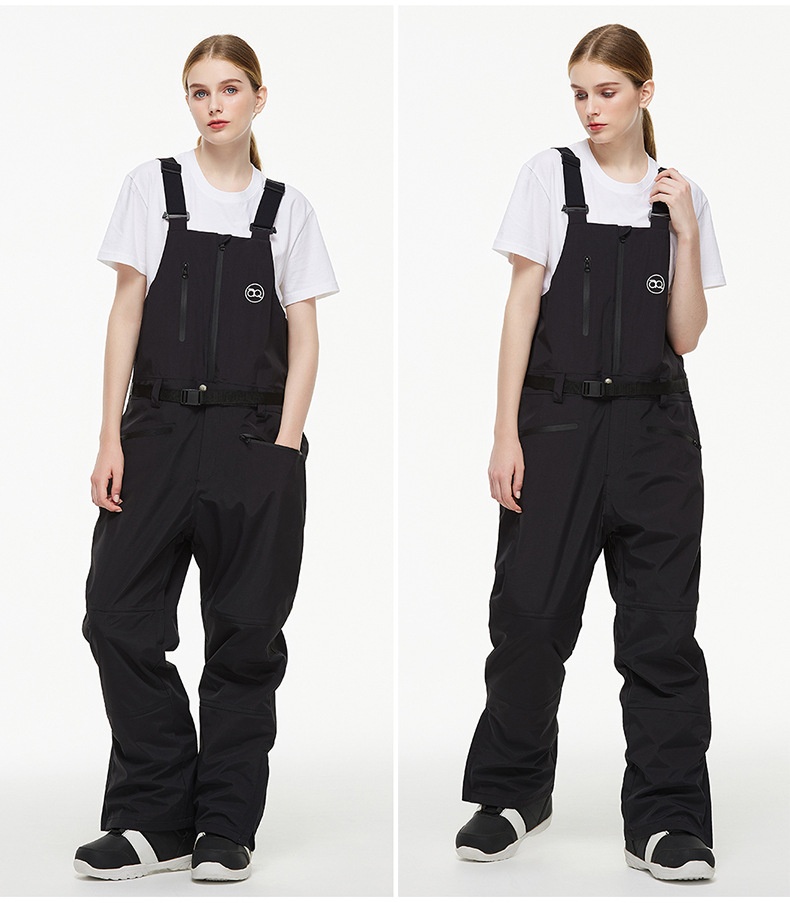 001 New One-Piece Men Women, Ski Pants, Waterproof Warm Season, Suitable For Snowboarding And Skiing, Bib Snow Pants_voghion.com