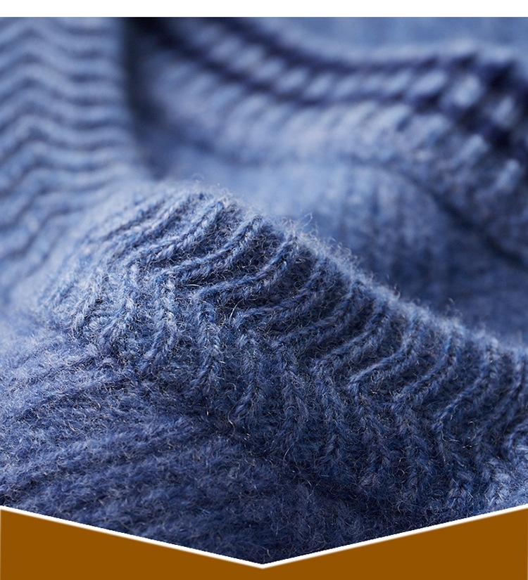 Boy Boy Boy 24 Herbst Winter Neue Wolle Herren Lockerer, lässiger, dicker, warmer Strickpullover aus Kaschmirbasis Herren_voghion.com