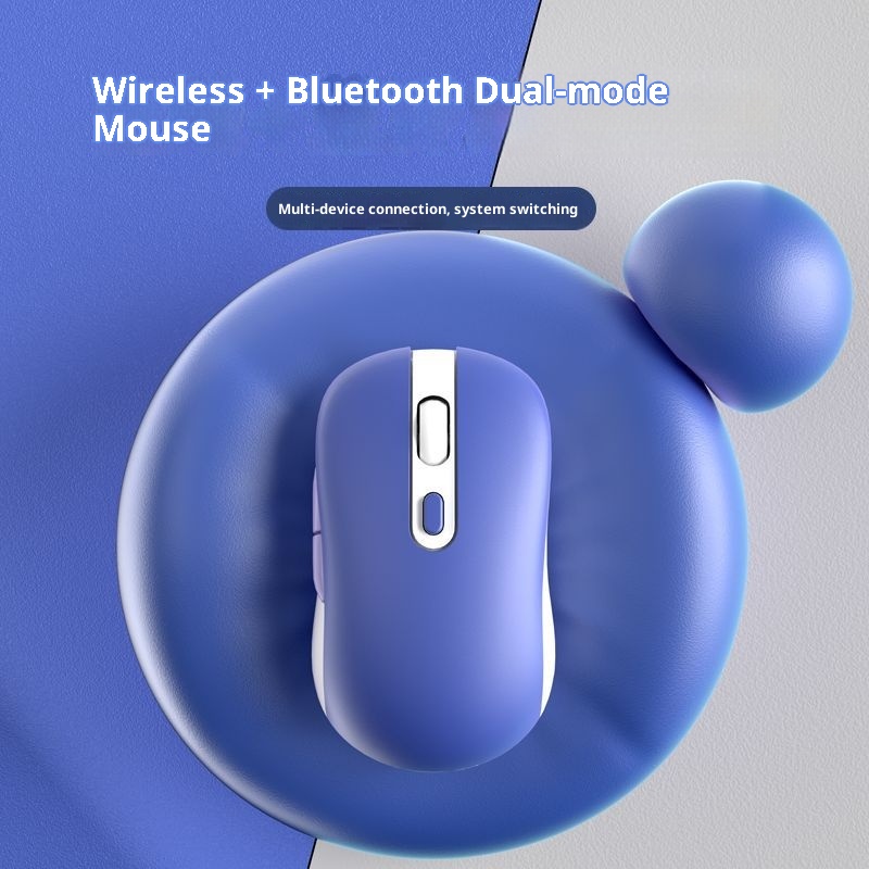 Techglobe Cross-Border Exklusive Bluetooth-Dual-Mode-Funkmaus mit geräuscharmem Design, anpassbar, Großhandel, Typ-C_voghion.com