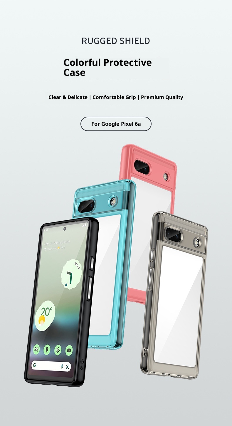 TechGlobe Compatibel met 6A Telefoonhoesje Pixel Fold Google 8 Pro Kleurrijke Volledige Bescherming Anti-val Hoes_voghion.com