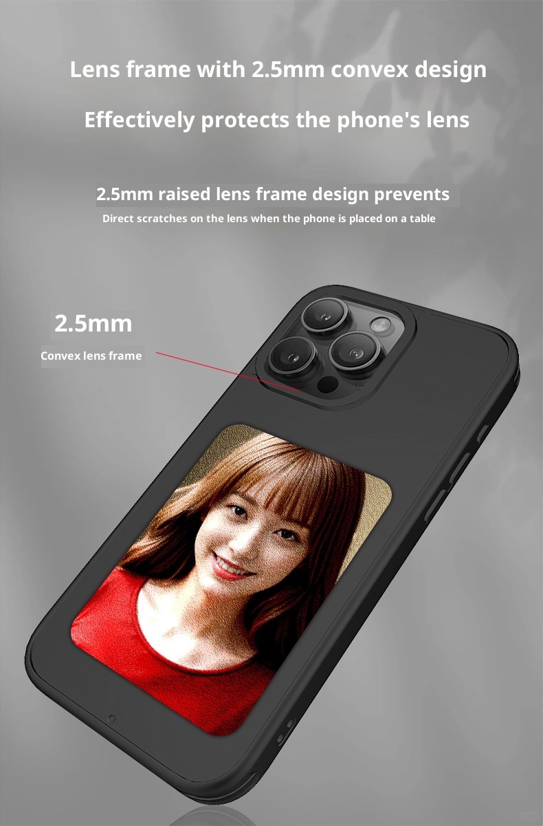 Custodia protettiva per iPhone 16 Pro Max TechGlobe Ink, quattro colori, antiurto, con schermo NFC e proiezione, album fotografico fai da te_voghion.com