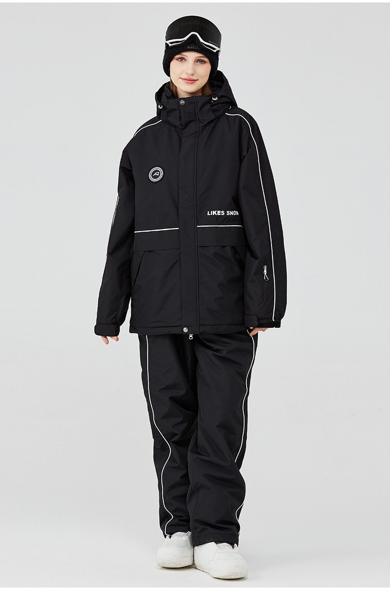 001 2023 For Men Women Winter Warm Thickened Ski Jacket And Pants Snowboard Suit New Cross-Border Model_voghion.com