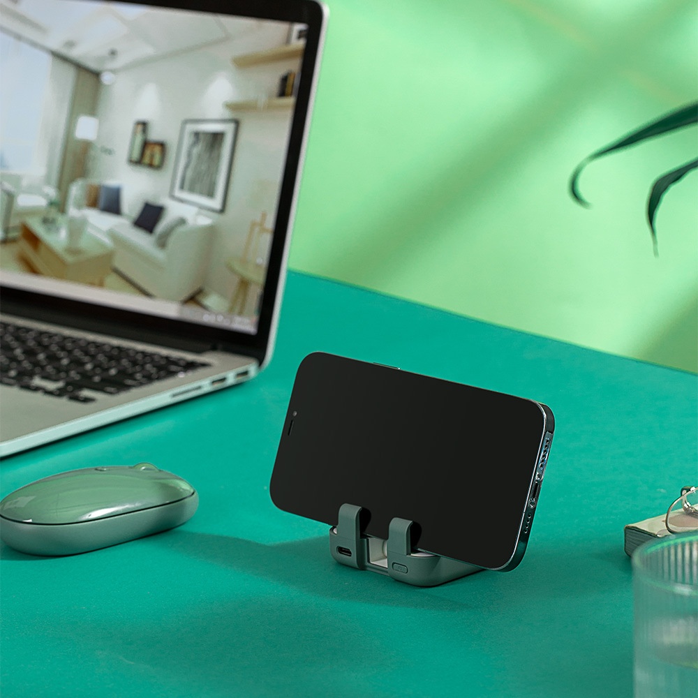 Techglobe Borsa con clip posteriore, cavo incorporato, versione aggiornata, supporto creativo multifunzionale, alimentazione mobile all'ingrosso_voghion.com