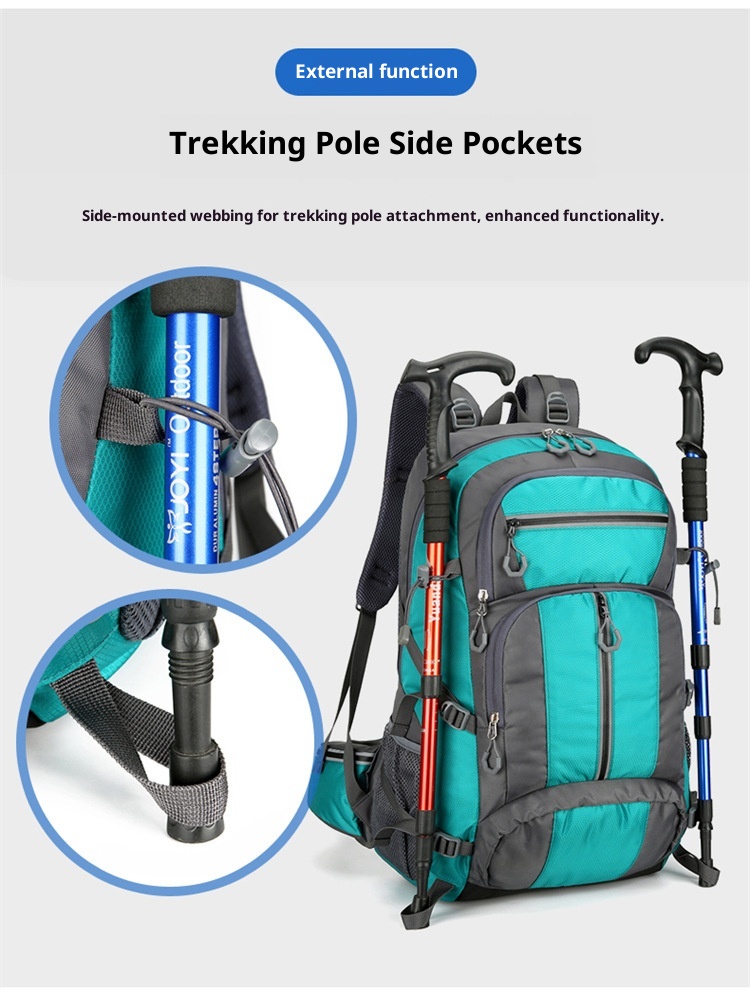 Sac à dos ActiveGo Outdoor Bag grande capacité pour la randonnée, homme, imperméable, idéal pour les voyages et les sports tout-terrain, léger et respirant._voghion.com