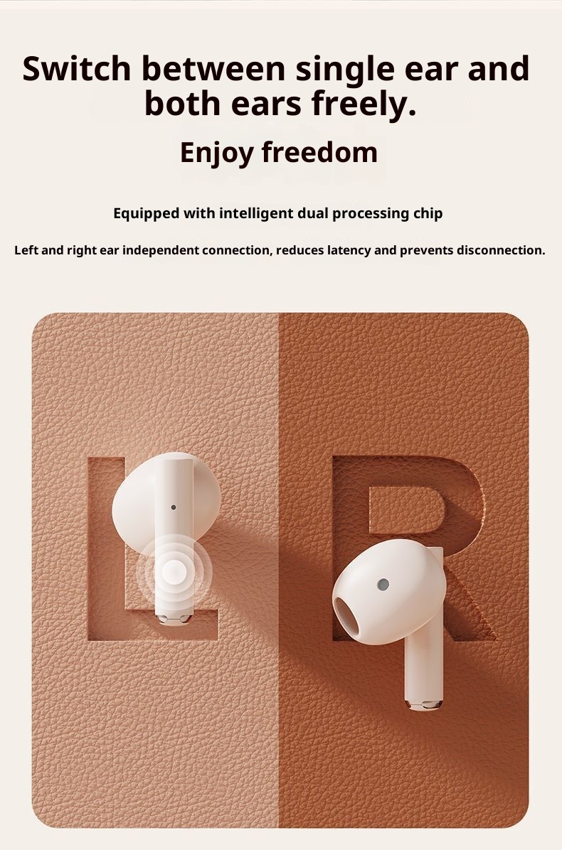 3c Q86 Bluetooth Earphones 2025 New Wireless Noise Cancelling High-End Semi-In-Ear Sports Running Long Battery Life_voghion.com