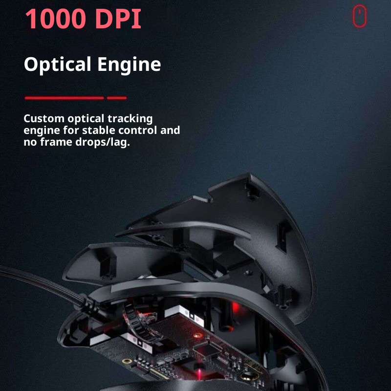 Techglobe Factory In-Stock Direct Sale Cross-Border Hot Item Professional Office USB Wired Colorful Light Silent Gaming LOL Mouse_voghion.com