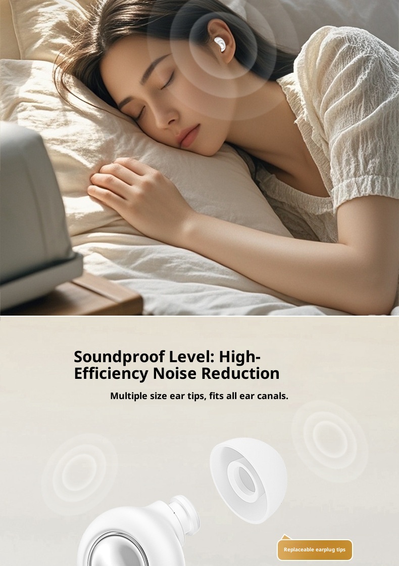 3c Cross-Border Wireless Sleep-Specific Ultra Soft Noise-Cancelling Earphones For Work And Sleep Super Soundproof Earplugs_voghion.com