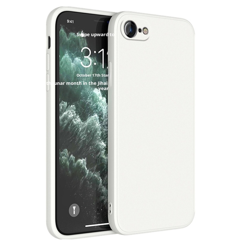 TechGlobe compatibile con la custodia protettiva per iPhone 7 Classic SE2 Straight Edge Magic Cube in silicone liquido 8 Plus_voghion.com