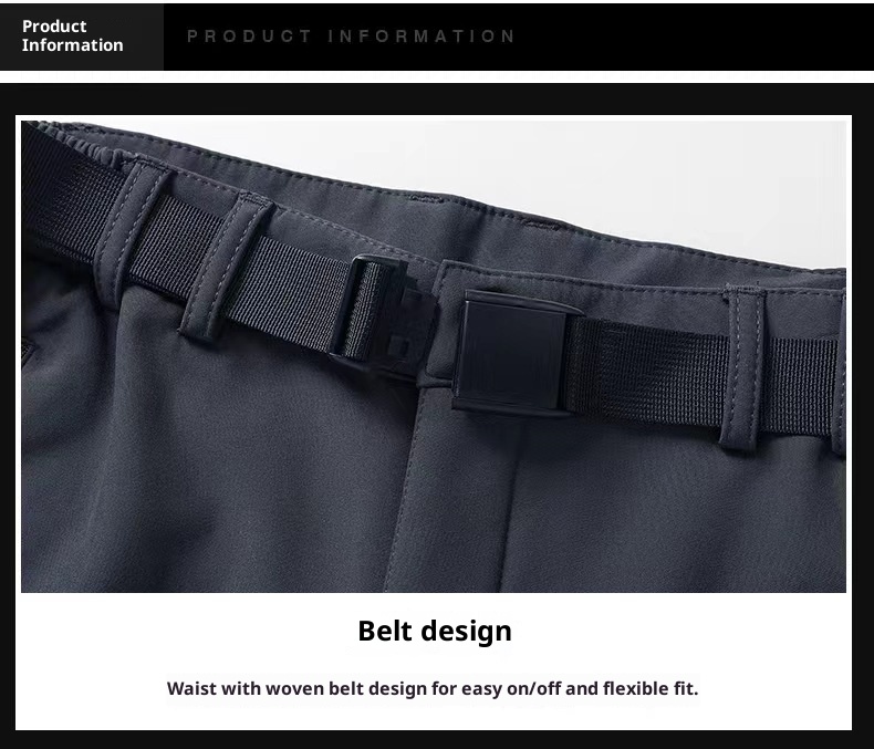 001 Wasserdichte, winddichte, fleecegefütterte, dicke, warme Outdoor-Wander-, Bergsteiger- und Skihose, Softshell-Cargohose für Freizeit und Freizeit_voghion.com