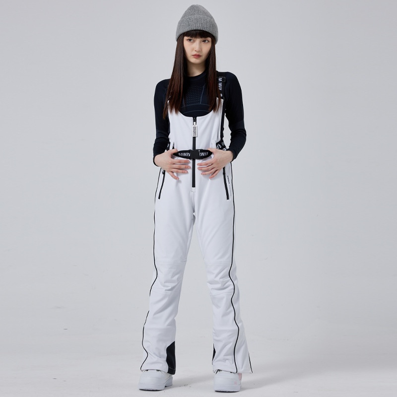 001 Neue, figurbetonte Skihose mit schmalen Trägern für Damen, geeignet für Snowboarden und Skifahren, winddicht, wasserdicht, warm_voghion.com