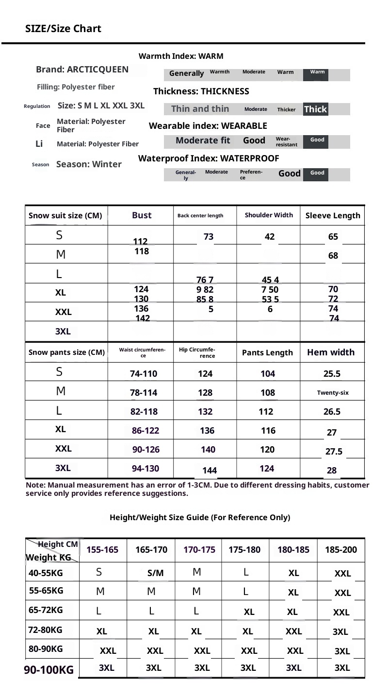 001 2023 For Men Women Winter Warm Thickened Ski Jacket And Pants Snowboard Suit New Cross-Border Model_voghion.com