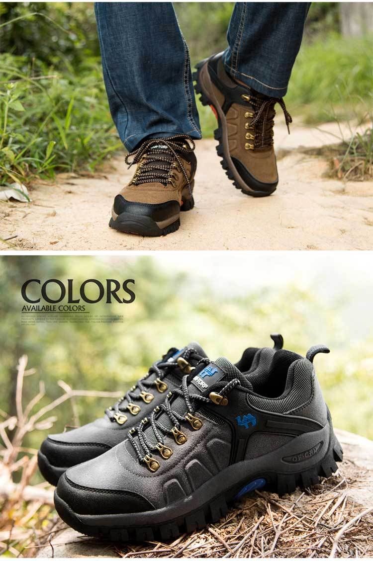 ShoeGlobe Outdoor Hiking Shoes For Men And Women, Sports Casual Trekking Non-Slip Waterproof Wear-Resistant Travel Fleece-Lined_voghion.com