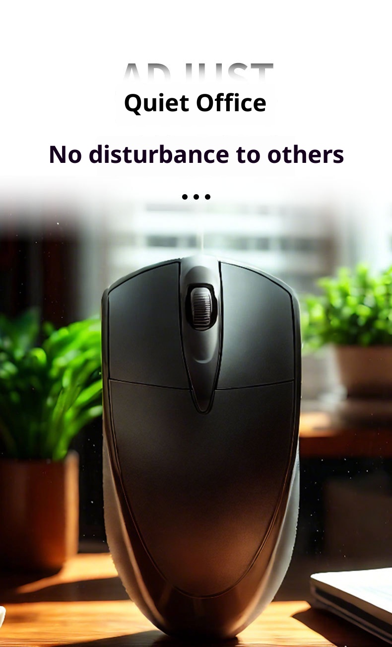 Techglobe Wired Optical Office Business Laptop Desktop All-in-One Computer Universal USB Mouse_voghion.com