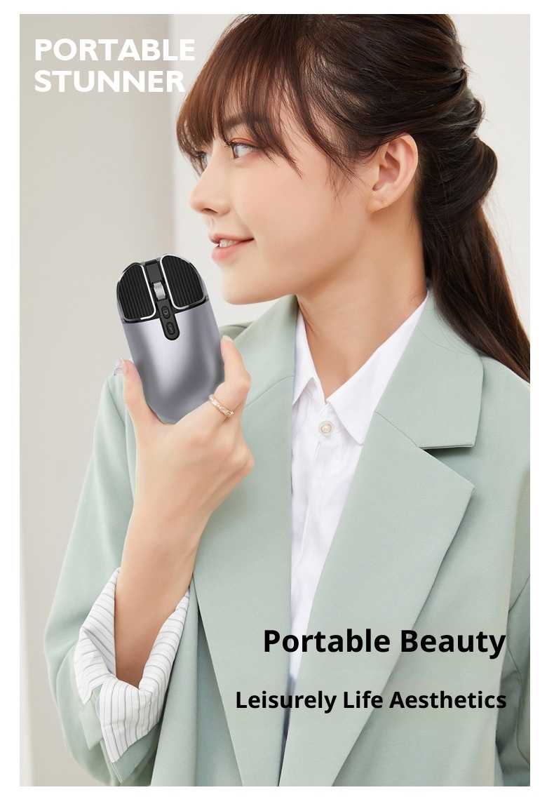 Techglobe Huma M203 Bluetooth Wireless Charging Silent Mouse Dual Mode For Computer Laptop Office Home Use Cross-border_voghion.com