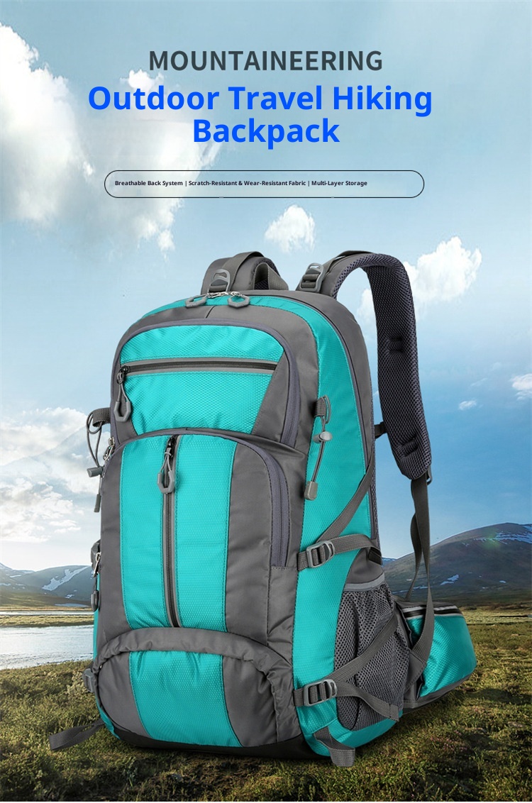 Sac à dos ActiveGo Outdoor Bag grande capacité pour la randonnée, homme, imperméable, idéal pour les voyages et les sports tout-terrain, léger et respirant._voghion.com