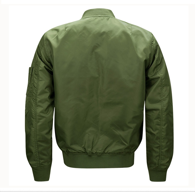 boy Autumn Winter Plus Size Men's Casual Stand Collar Cotton Jacket Loose Fit Sports MA01 Bomber Baseball Shirt Trendy_voghion.com