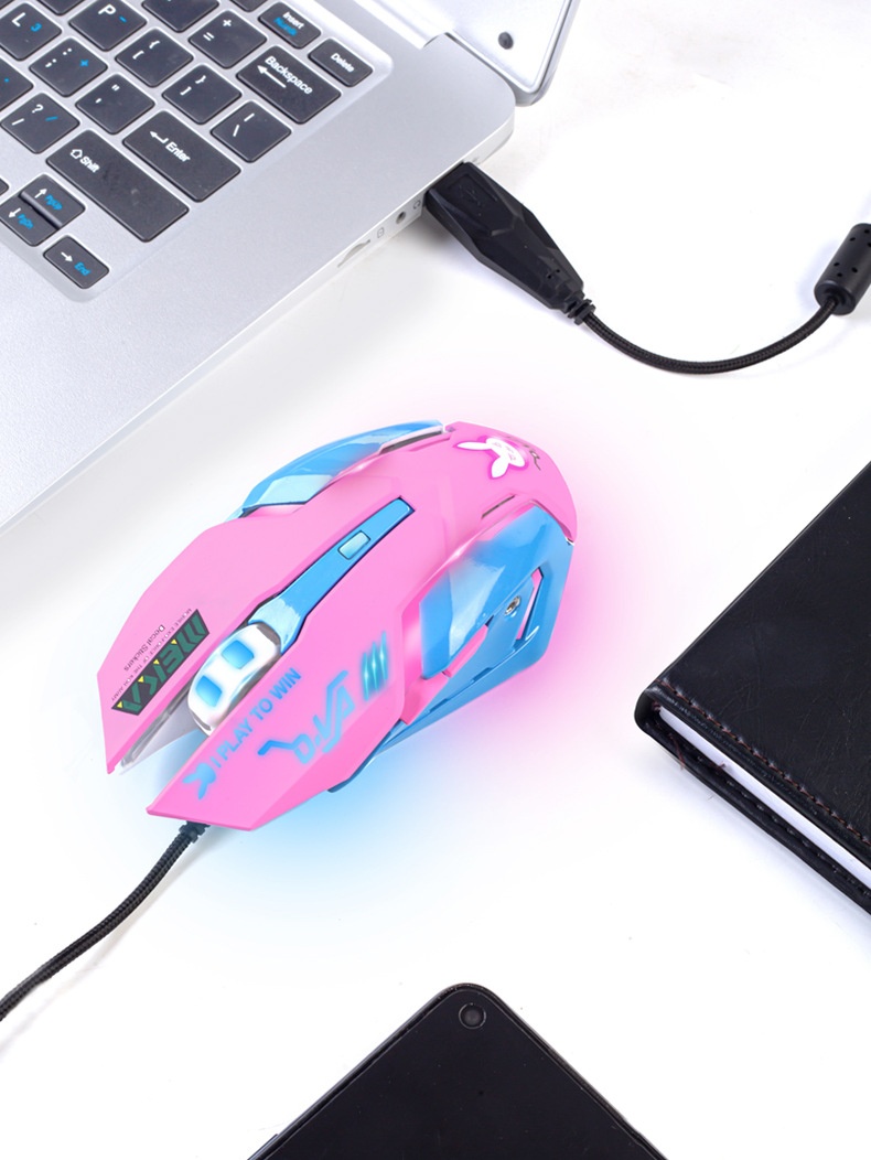 Techglobe Computer Peripheral LOL E-sports PUBG Gaming Accessories USB Mouse_voghion.com