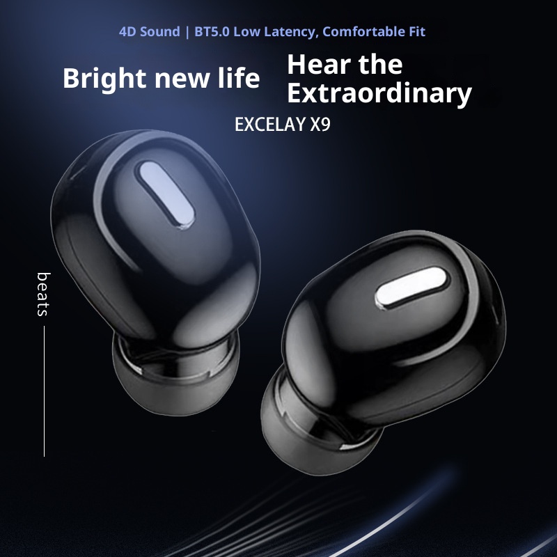 3c X9 Bluetooth Earbuds Mini Sleep In-Ear Single Ear Factory Direct Cross-Border Hot Sale Huaqiangbei E-commerce_voghion.com