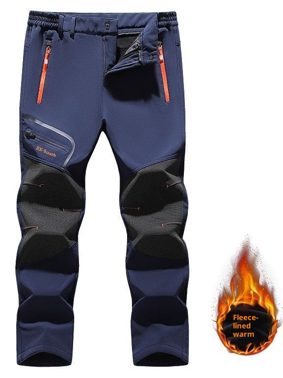 001 Grenzüberschreitender Großhandel Outdoor Softshell Fleecegefüttert Verdickt Warm Winter Skifahren Wandern Winddicht Wasserdicht_voghion.com